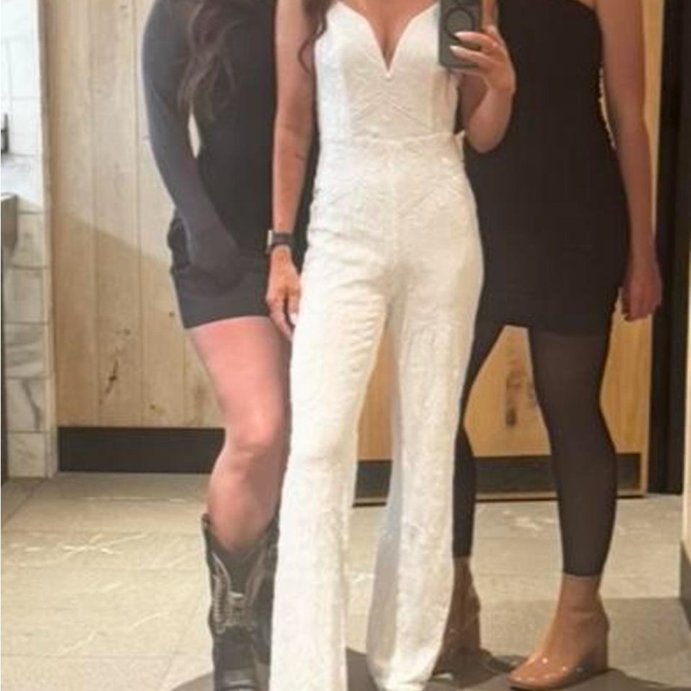 Lulu's Chic White Jumpsuit